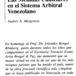Las medidas cautelares en el sistema arbitral venezolano