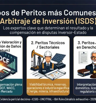 Tipos de peritajes - peritos más comunes en el arbitraje de inversión (ISDS / inversor-Estado)
