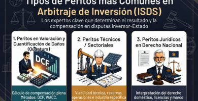 Tipos de peritajes - peritos más comunes en el arbitraje de inversión (ISDS / inversor-Estado)